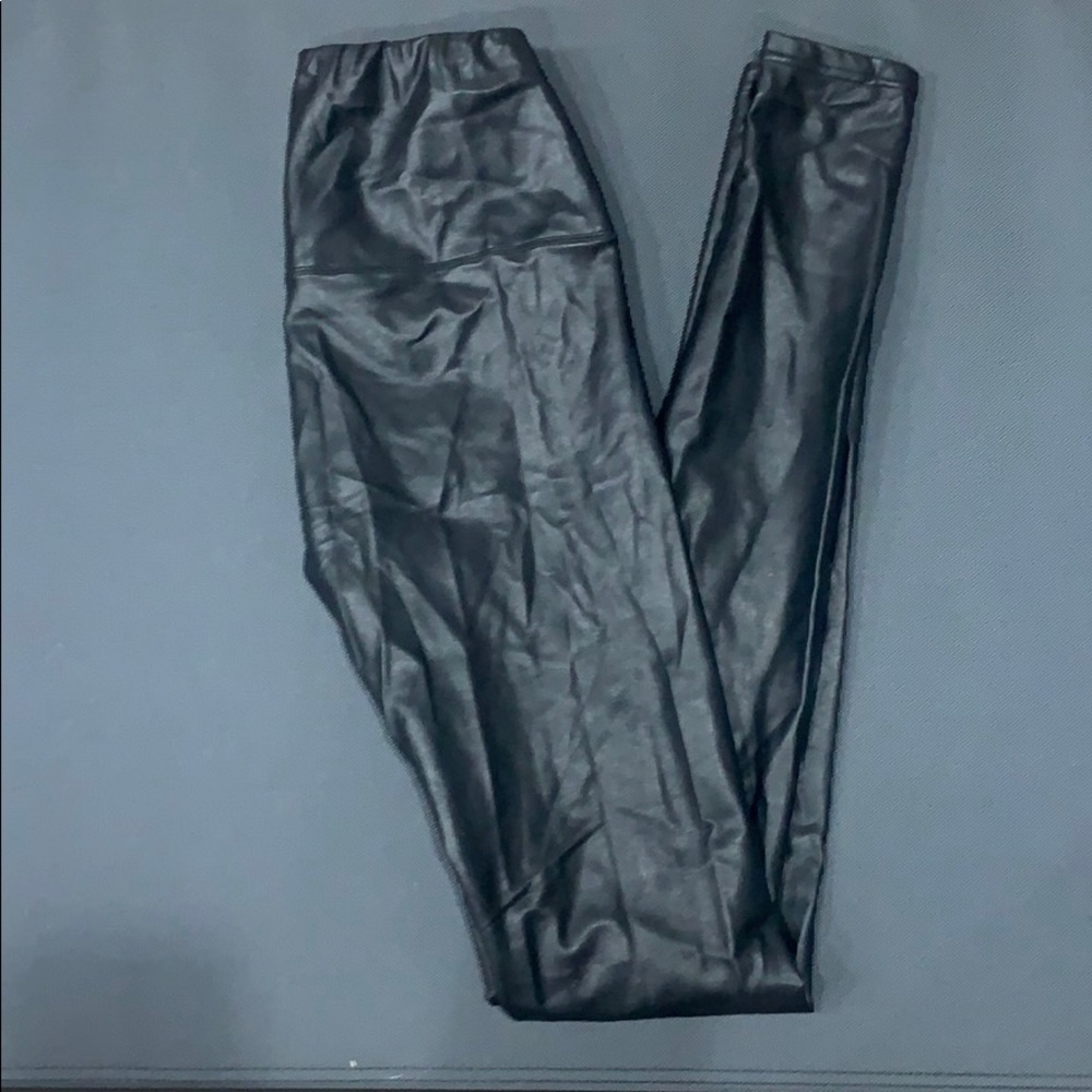 Vegan leather leggings